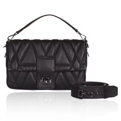 Bolsa Carrie Couro Preto - CAMPEZZO