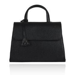 Bolsa Audrey Couro Preto - CAMPEZZO