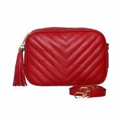 Bolsa Lobby Couro Vermelho - CAMPEZZO