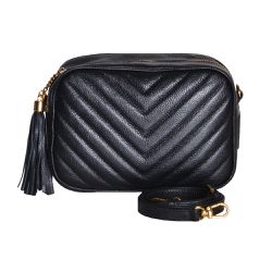 Bolsa Lobby Couro Preto - CAMPEZZO