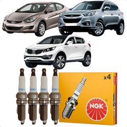 Jogo De Velas Ignição Ix35 Elantra Sportage 2.0 16... - Campos Autopeças