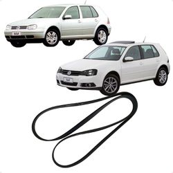 Correia Serviço Alternador Poli-V Golf 1.6 8v EA11... - Campos Autopeças