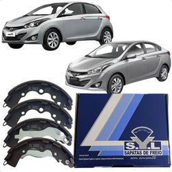 Jogo Sapatas Lonas Freio Traseiro HB20 HB20S HB20X... - Campos Autopeças