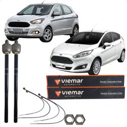 Par Barra Braço Axial Direção Novo Ka New Fiesta V... - Campos Autopeças