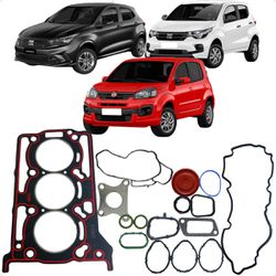 Jogo Junta Superior Cabeçote Argo Mobi Uno 1.0 3ci... - Campos Autopeças