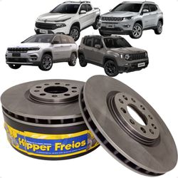 Par Disco Freio Dianteiro Ventilado Toro Compass R... - Campos Autopeças