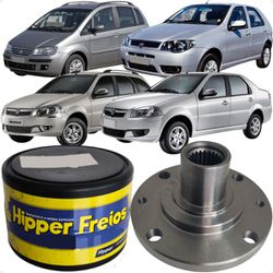 Cubo Roda Dianteiro Sem Rolamento Palio Siena Pali... - Campos Autopeças