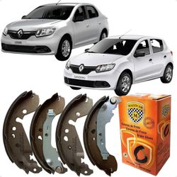 Jogo Sapatas Lonas Freio Traseiro Logan Sandero 1.... - Campos Autopeças