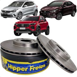 Par Disco Freio Dianteiro Ventilado Argo Cronos Pu... - Campos Autopeças