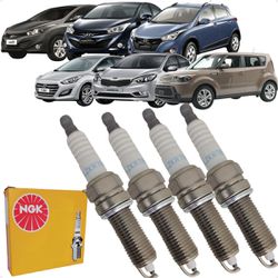 Jogo Velas Ignição HB20 HB20S HB20X I30 Cerato Sou... - Campos Autopeças