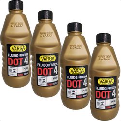 Kit 4 Óleo Fluido de Freio DOT 4 Trw Varga 500ml - Campos Autopeças