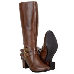 Bota Feminina Montaria Com Salto Cano Longo De Couro Nobre Pinhão - 30... - CAPELLI BOOTS