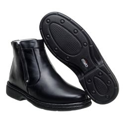 Botina Anti-stress Masculina Alto Conforto Em Couro Legítimo - 530-pre... - CAPELLI BOOTS