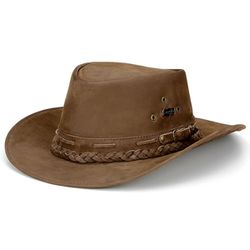Chapeu Country Em Couro Cor Tabaco - AusL-tab - CAPELLI BOOTS