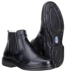 Bota Anti-stress Masculina Com Palmilha De Gel Confort Em Couro - 500-... - CAPELLI BOOTS