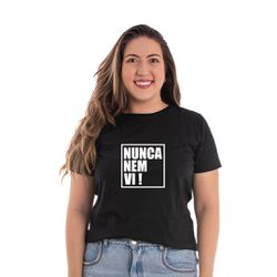 Camiseta Baby Look Nunca Nem Vi - CAPITÃO PIRATA