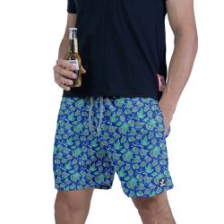 Beermuda Azul Florido - CAPITÃO PIRATA