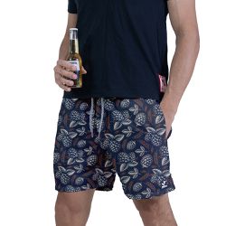 Beermuda Azul Pinho Florido - CAPITÃO PIRATA