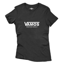 Camiseta Baby Look Open Beer - Frase Vamos Tomar U... - CAPITÃO PIRATA