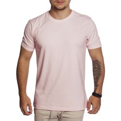 Camiseta Básica 100% Algodão - Rosa - Rosa - Básic... - CAPITÃO PIRATA