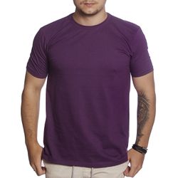 Camiseta Básica 100% Algodão - Roxo - Roxo Básico... - CAPITÃO PIRATA