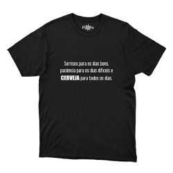 Camiseta Cerveja Para Todos Os Dias - CAPITÃO PIRATA