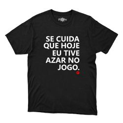Camiseta Preta - Frases Se Cuida Que Hoje Eu Tive ... - CAPITÃO PIRATA