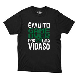 Camiseta Frases Game Over Masculina com Abridor -... - CAPITÃO PIRATA