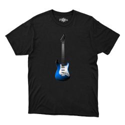 Camiseta Rock - Guitarra Azul. - CAM_PIR_02 - CAPITÃO PIRATA