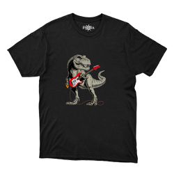 Camiseta Rock - T Rex Guitarrista. - CAM_PIR_10 - CAPITÃO PIRATA