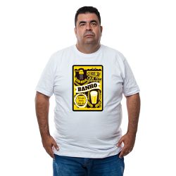 Camiseta Plus Size - Estampa Cerveja É Que Nem Ban... - CAPITÃO PIRATA