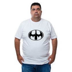 Camiseta Plus Size - Desenho Bat-Beer - CAM0048-PL... - CAPITÃO PIRATA