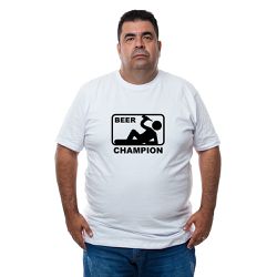Camiseta Plus Size - Desenho Beer Champion - CAM00... - CAPITÃO PIRATA