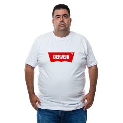 Camiseta Plus Size - Estampa Cerveja. - CAM0078-PL... - CAPITÃO PIRATA