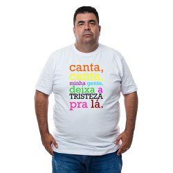 Camiseta Plus Size - Musica Canta, Canta, Minha Ge... - CAPITÃO PIRATA