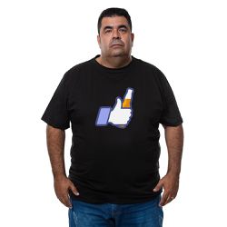 Camiseta Plus Size - Imagem Curtida Com Cerveja - ... - CAPITÃO PIRATA