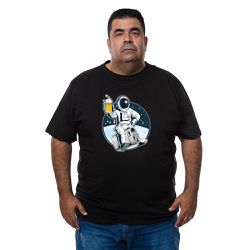 Camiseta Plus Size - Imagem Astronauta Beer. - CAM... - CAPITÃO PIRATA