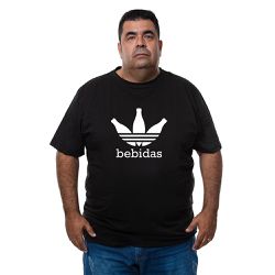 Camiseta Plus Size - Desenho Bebidas. - CAPITÃO PIRATA
