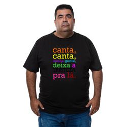 Camiseta Plus Size - Musica Canta, Canta Minha Gen... - CAPITÃO PIRATA