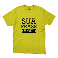 Camiseta Amarela Com Frase Personalizada. - CAM_PE... - CAPITÃO PIRATA