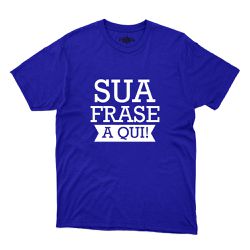 Camiseta Azul Bic Com Frase Personalizada. - CAM_P... - CAPITÃO PIRATA
