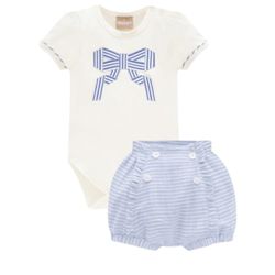 Conjunto Milon Laço Listrado - 13735 - CARAMELADA KIDS