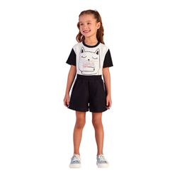 CONJUNTO INFANTIL MON SUCRÉ GATO 8026234 - 802623... - CARAMELADA KIDS