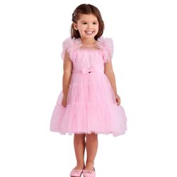 VESTIDO INFANTIL ROSA PRINCESA PETIT CHERRIE 11312... - CARAMELADA KIDS