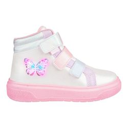 TÊNIS INFANTIL CANO ALTO COM LUZ PAMPILI BRANCO 73... - CARAMELADA KIDS