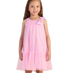 VESTIDO INFANTIL ROSA FUNNY RAIN MON SUCRÉ 3126128... - CARAMELADA KIDS