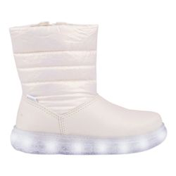 BOTA INFANTIL PAMPILI SNEAKER LUZINHA LED NUDE 483... - CARAMELADA KIDS