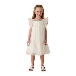 VESTIDO INFANTIL BRANCO MON SUCRÉ HAPPY TIME 31274... - CARAMELADA KIDS