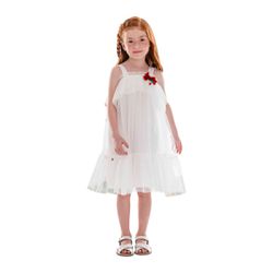 VESTIDO BRANCO INFANTIL MON SUCRÉ 3127090 Branco -... - CARAMELADA KIDS