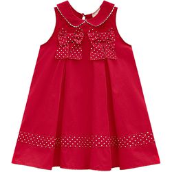 VESTIDO MILON VERMELHO 14961 TAM 1 AO 3 - 14961V - CARAMELADA KIDS